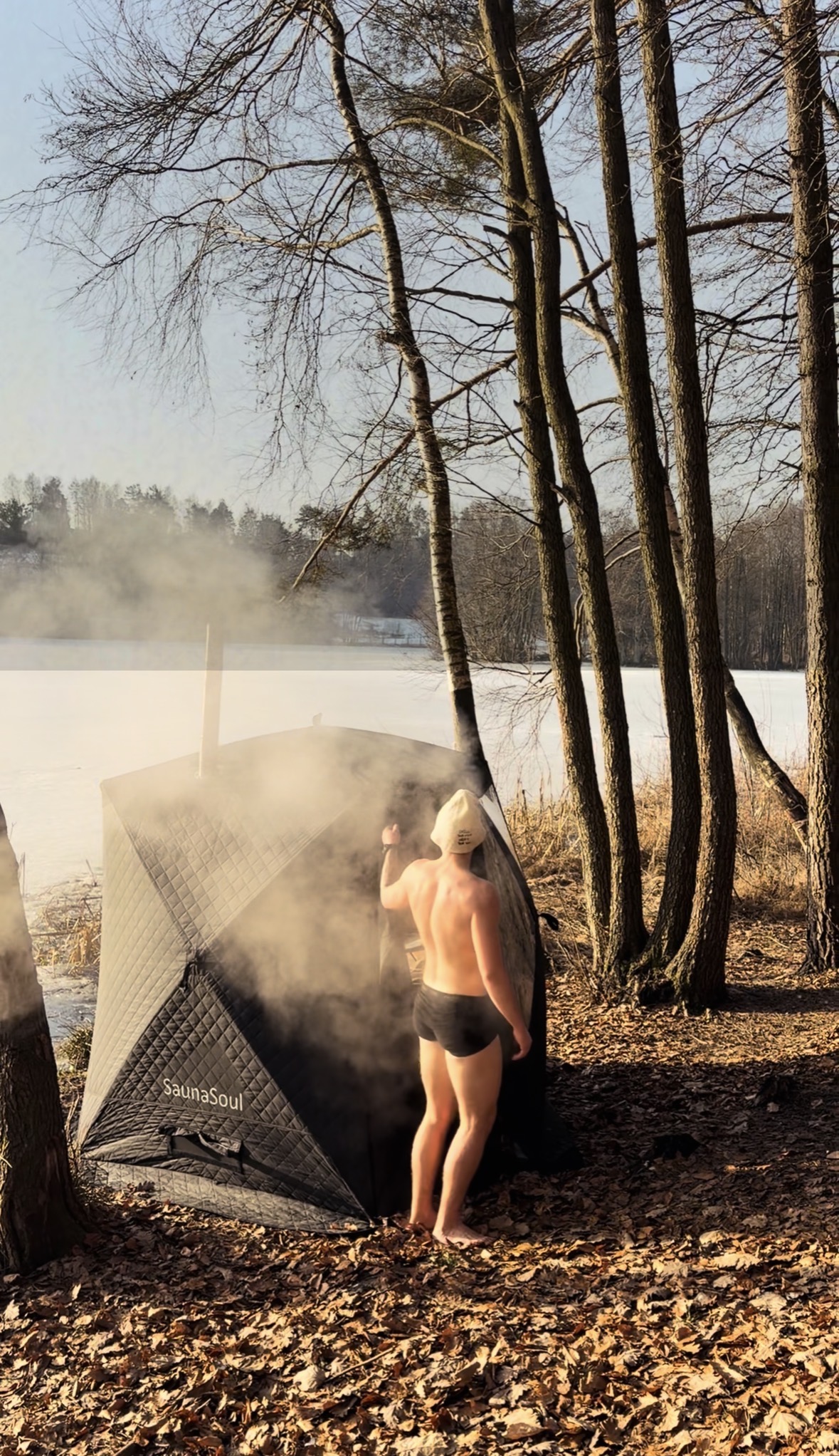 Sauna namiotowa w naturze